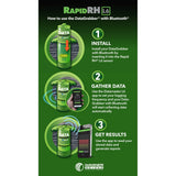 Wagner Meters Rapid RH L6 DataGrabber 5-Pack Bluetooth concrete data logger – how-to-use diagram