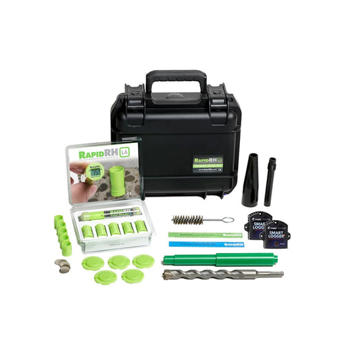 Wagner Meters Rapid RH L6 concrete moisture test starter kit – kit contents