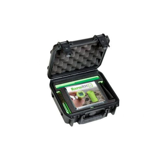Wagner Meters Rapid RH L6 concrete moisture test starter kit – case open with contents
