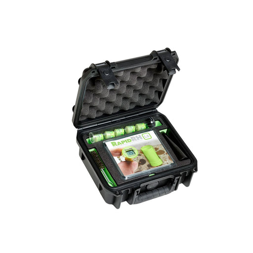 Wagner Meters WFP350+ Rapid RH L6 concrete moisture test kit – case open with contents
